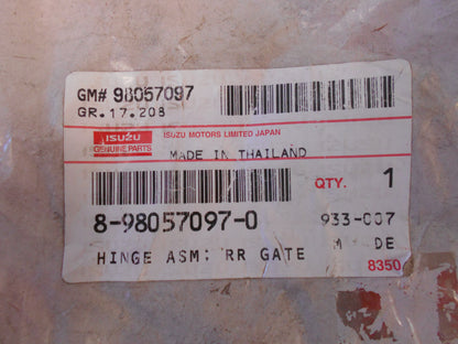 Holden / Isuzu Genuine Right Hand Tailgate Hinge Bracket New Part