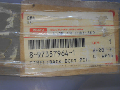 Isuzu D-Max Dual Cab Genuine Right Hand Rear Pillar New Part