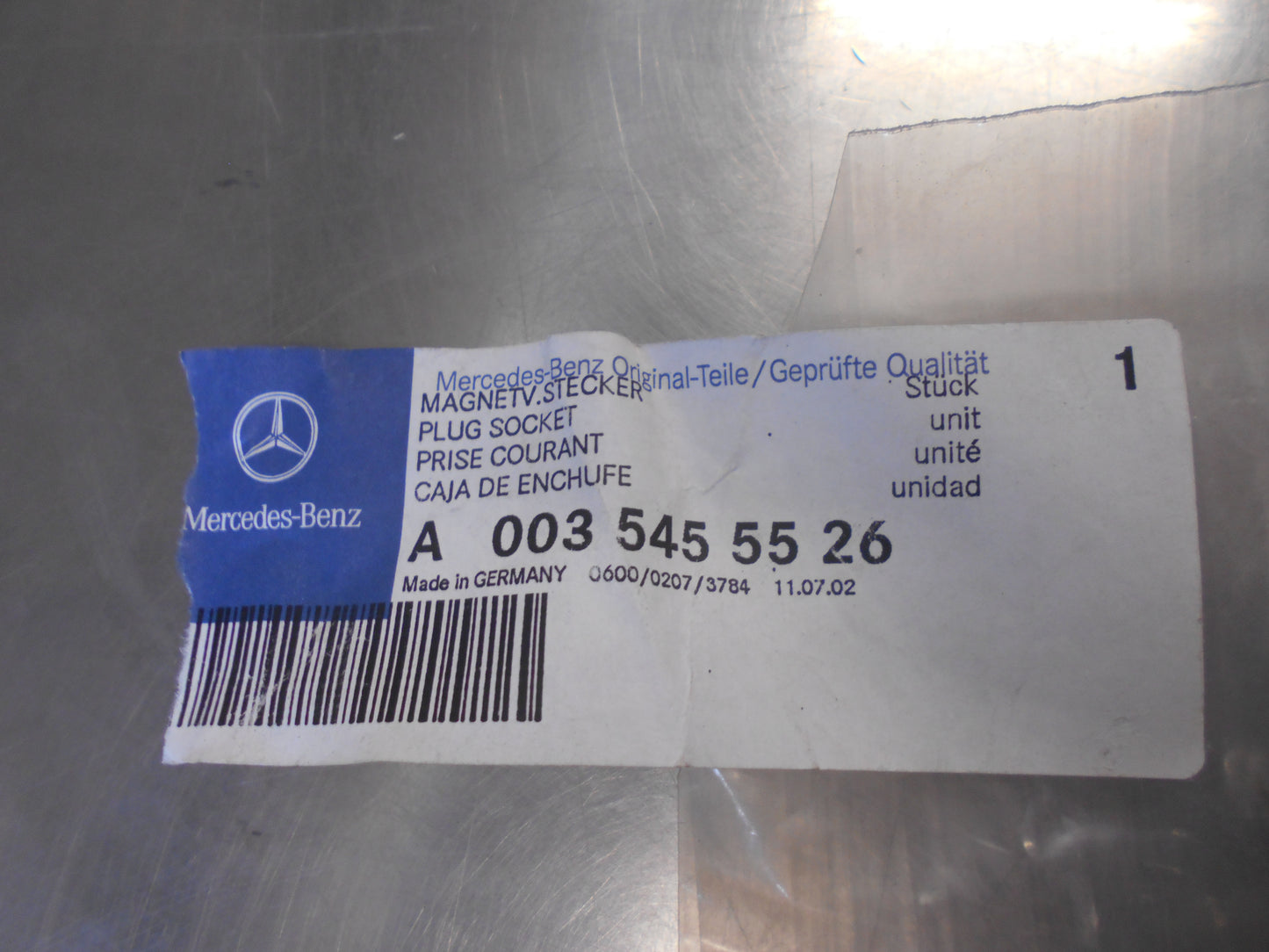 Mercedes-Benz Various Unknown Models Genuine Plug Socket New Part