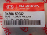 Kia Rio Genuine Front Right Hand Door Applique Black Tape New Part