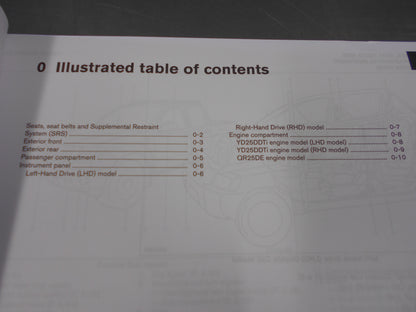 Nissan D40 Navara Thai Genuine Owner's Manual New Part