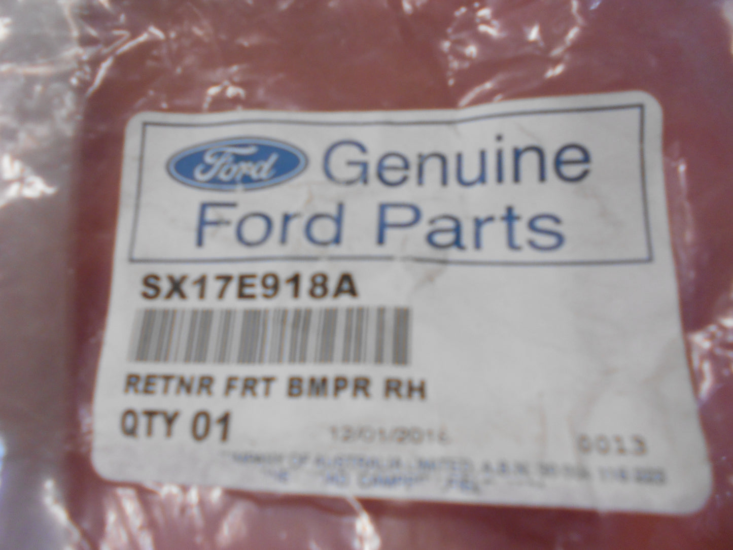 Ford SX SY Territory Genuine Right Hand Front Bumper Side Retaining Bracket New Part