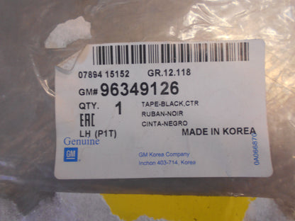 Holden Barina Genuine Left Hand Centre Pillar Black Tape New Part