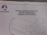 Holden VE Base Ute Genuine Towbar Escutcheon New Part