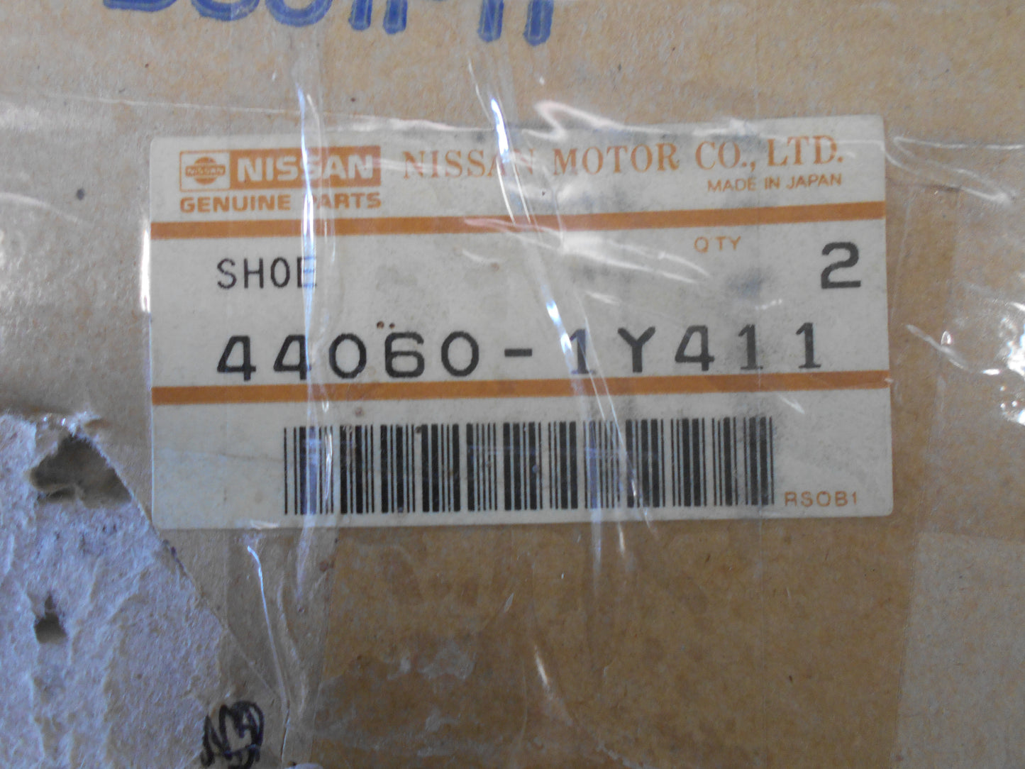 Nissan Y60 / Y61 Patrol Genuine Rear Brake Shoe Pair New Part