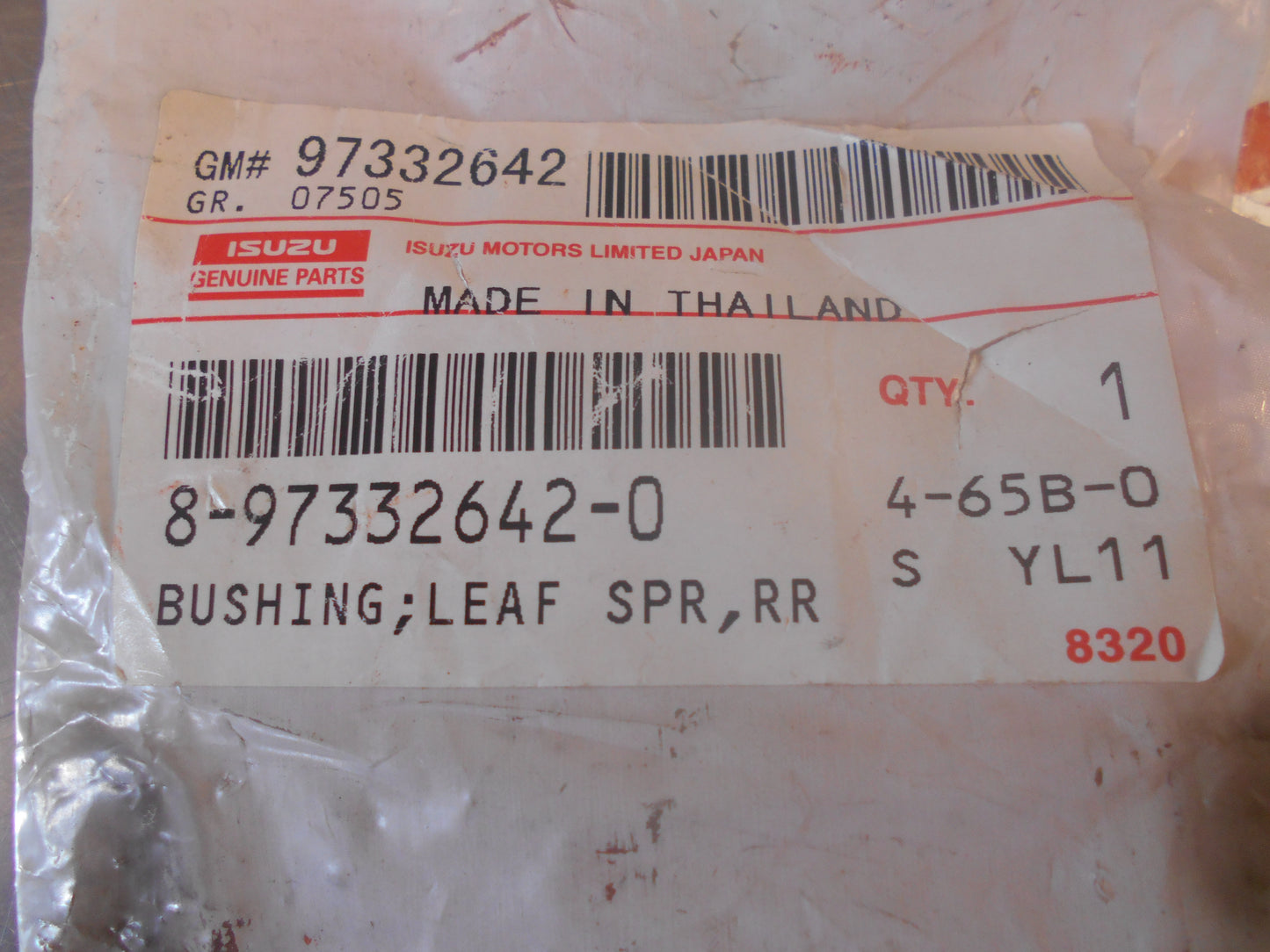 Isuzu D-Max Genuine Leaf Spring Bushing New Part