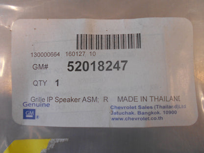 Holden RG Colorado Genuine Right Hand Speaker Grille New Part