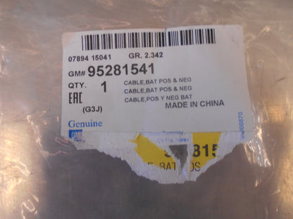 Holden Cruze Genuine Pos-Neg Battery Cable New Part