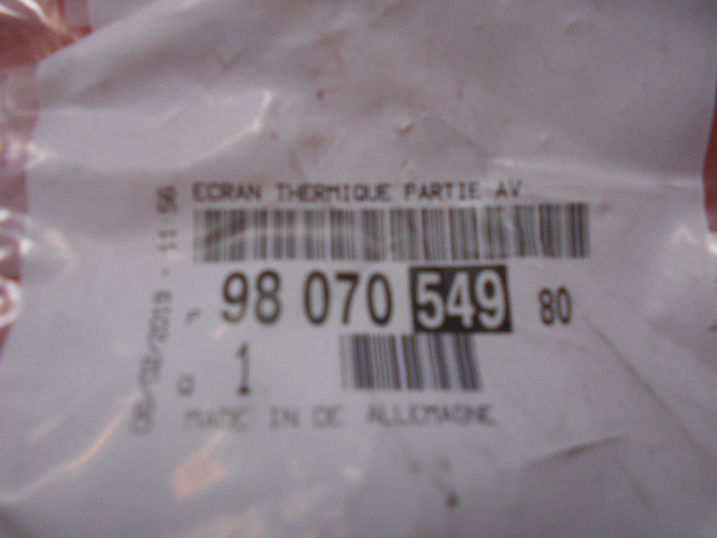 Peugeot 2008 Genuine Exhaust Heat Shield New Part