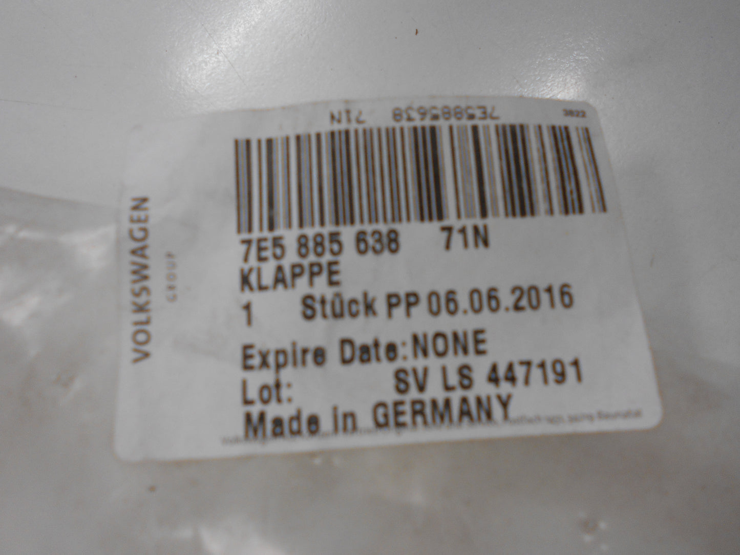 Volkswagen Transporter Genuine Rear Bench Seat Flap Trim New Part