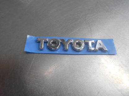 Toyota Camry Genuine Boot "Toyota" Badge New Part