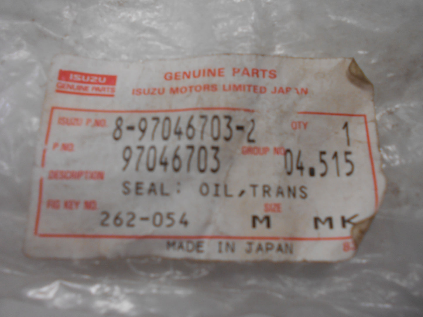 Holden Jackaroo Genuine Transfer Flange Oil Seal New Part