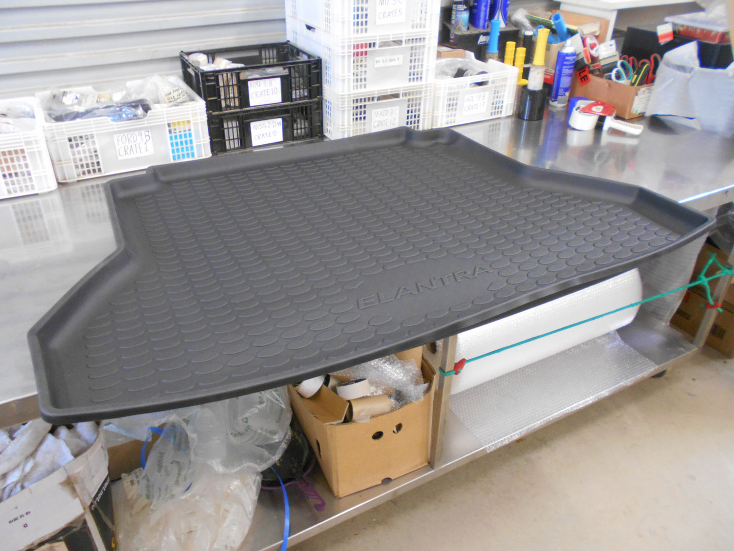 Hyundai AD Elantra Genuine Rubber Cargo Liner Boot Mat Protector New Part