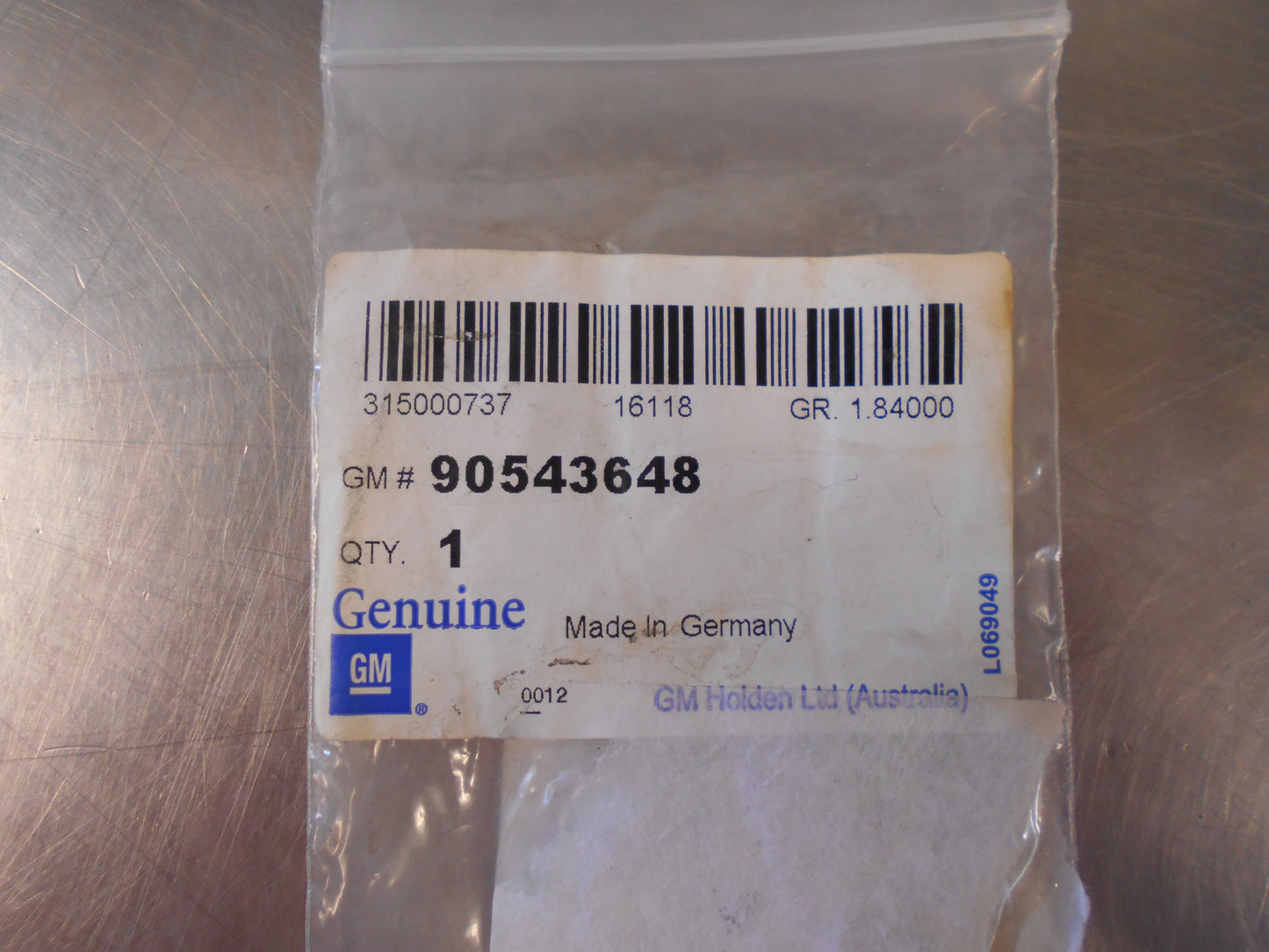Holden Omega Genuine Oil Filter Seal New Part