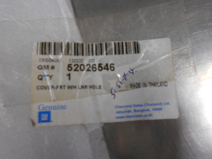 Holden Trailblazer Genuine Front Right Hand Guard Liner Trim Hole New Part