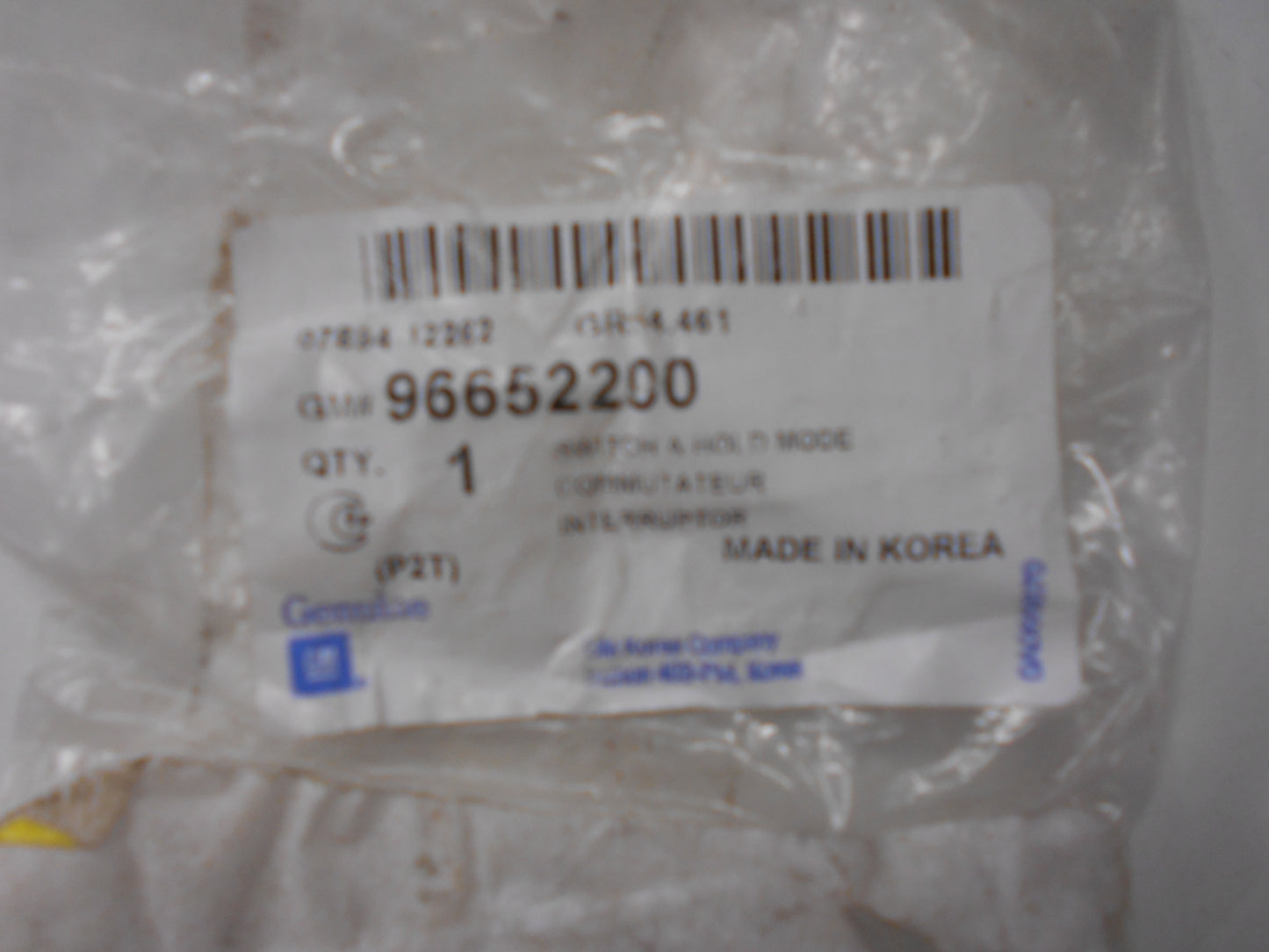 Holden Barina Genuine Hold Mode Switch New Part