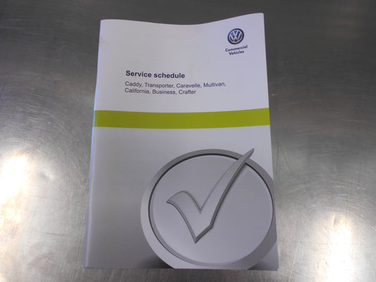 Volkswagen Various Vans Genuine Service Schedule New Part