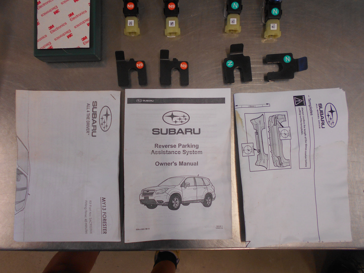 Subaru Forester Quartz Blue Genuine Reverse Sensors Kit New Part
