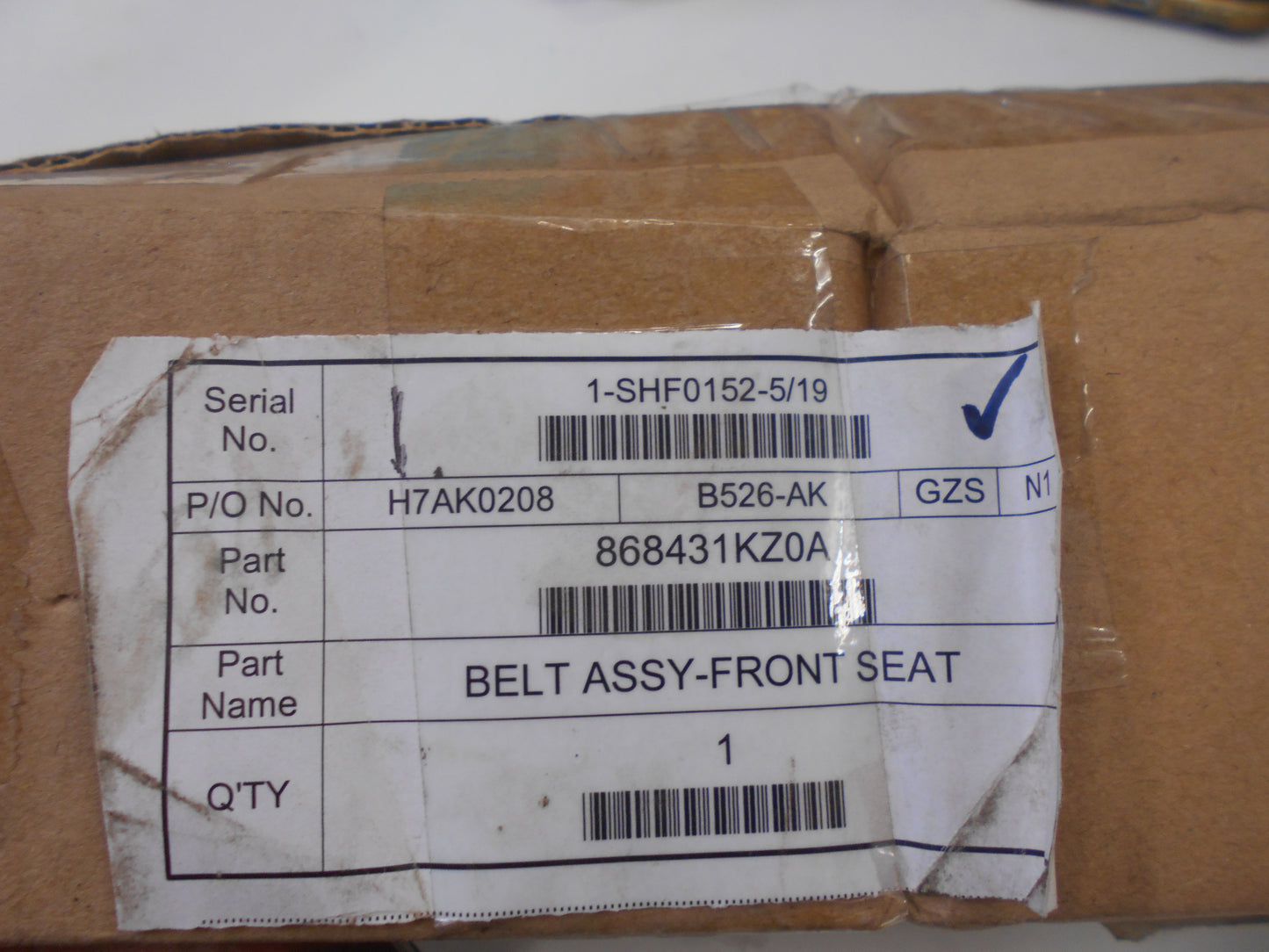 Nissan Juke Genuine Front Left Seat Belt Buckle New Part