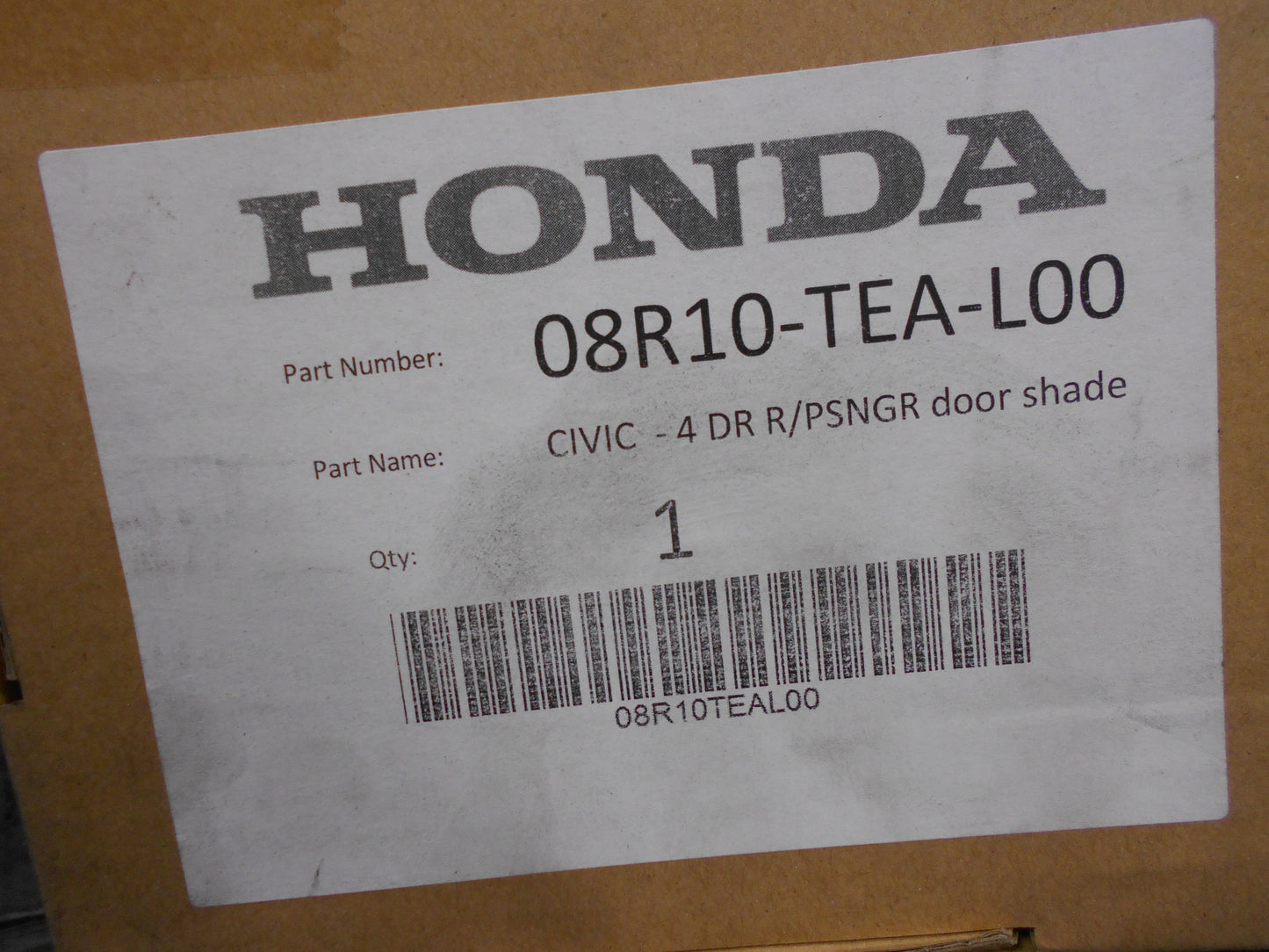 Honda Civic Genuine Rear Window Sunshade Set Of 2 New Part