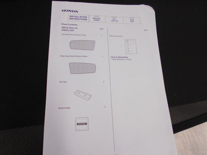 Honda Civic Genuine Rear Window Sunshade Set Of 2 New Part