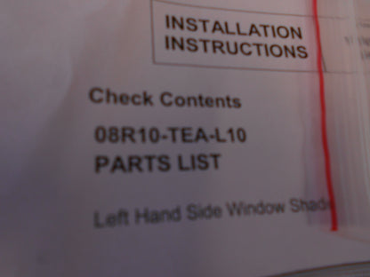 Honda Civic Genuine Rear Window Sunshade Set Of 2 New Part