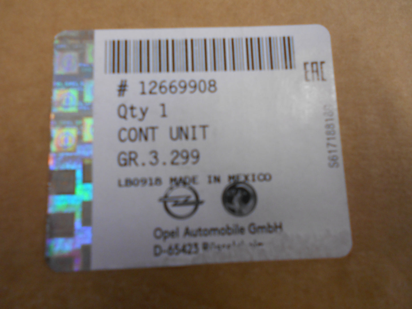 Holden Colorado/Cascada Genuine Engine Control Module Assembly New Part