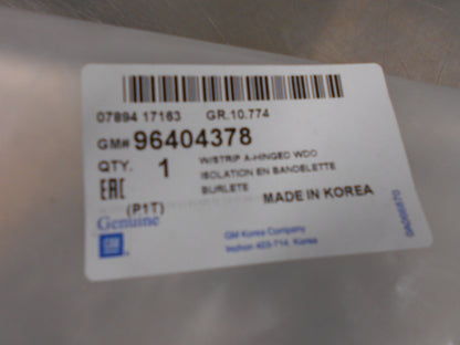 Holden Barina Genuine Left Hand Window Weatherstrip New Part