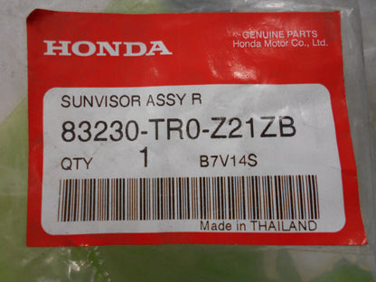 Honda Civic Genuine Right Sun Visor With Mirror New Part