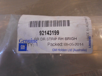 Holden VE/WH Genuine Rear Right Hand Chrome Moulding New Part