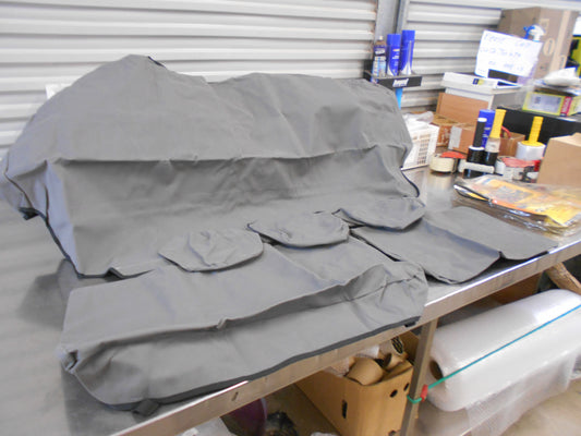 Shevron Grey Dual Cab Rear Bench Seat Covers Suitable For Volkswagen Amarok New Part