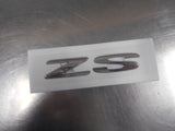 MG ZS Genuine 'ZS' Liftgate Emblem New Part