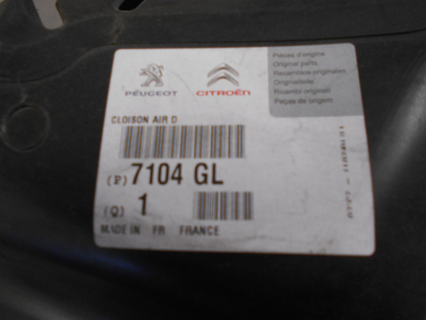 Peugeot 308 Genuine Radiator Cowl New Part
