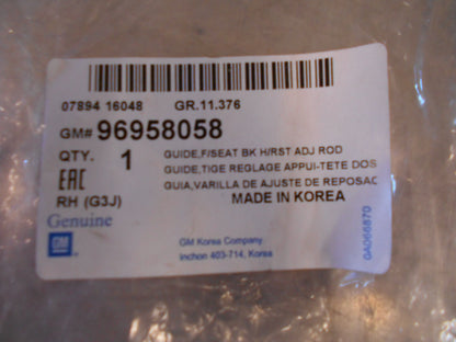 Holden Various Models Genuine Driver Seat Headrest Guide New Part