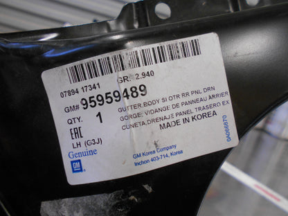 Holden Cruze Genuine Rear Left Quarter Panel Gutter New Part