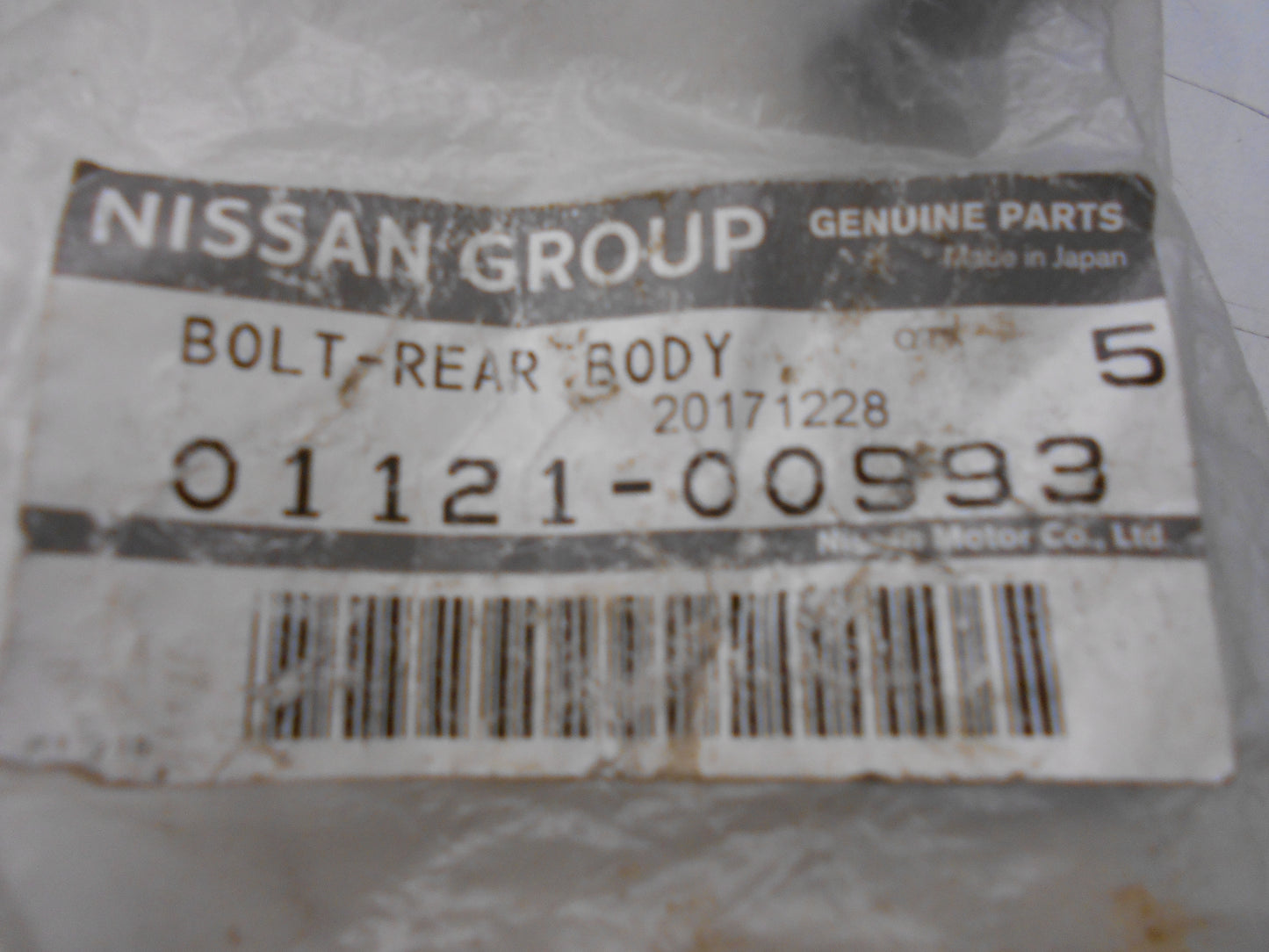 Nissan Navara Genuine Rear Body Bolt New Part
