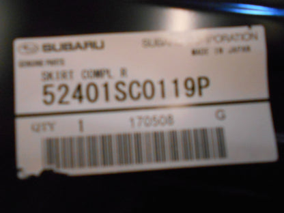 Subaru Forester Genuine Rear Skirt (Beaver Panel) Complete New Part
