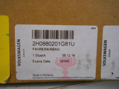 Volkswagen Amarok Genuine Steering Wheel Airbag New Part