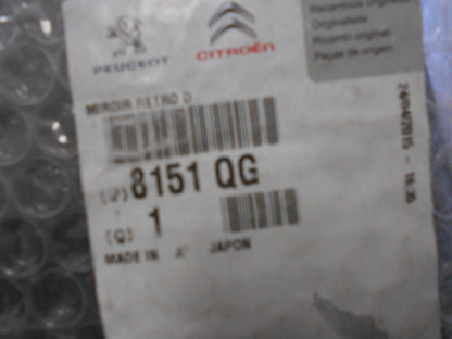 Citroen C-Crosser Genuine Left Hand Exterior Rear View Mirror Glass New Part