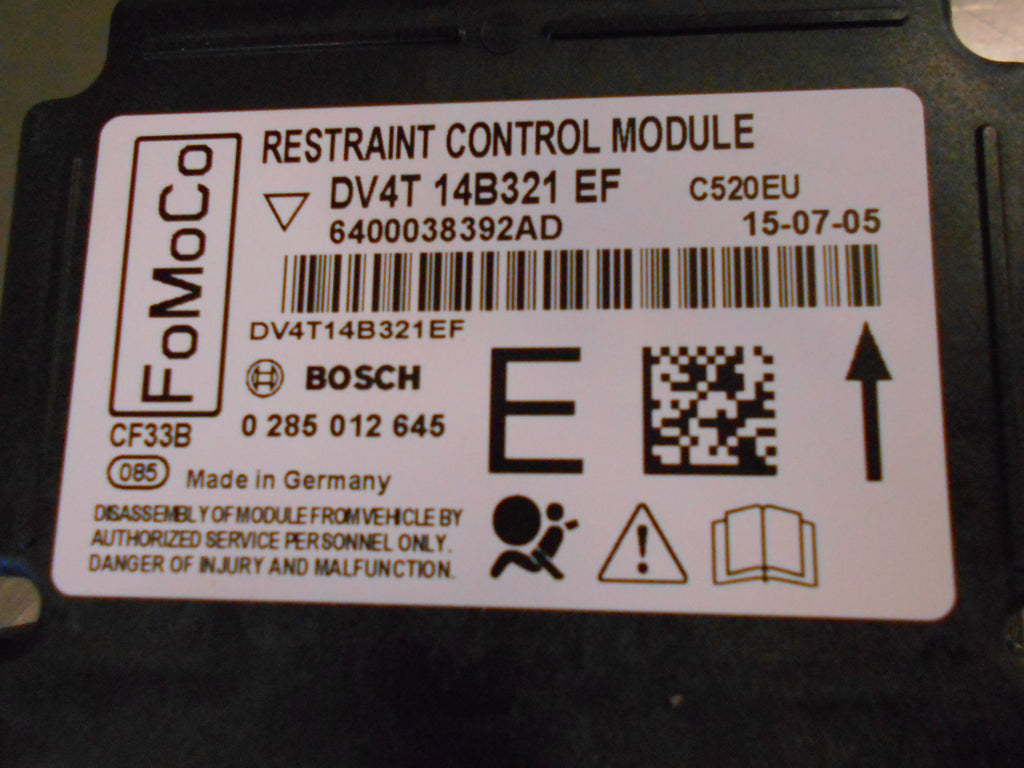 Restraint Control Module Ford Ranger Ford Ranger Genuine Restraint Control Module New Part – Half Price ...