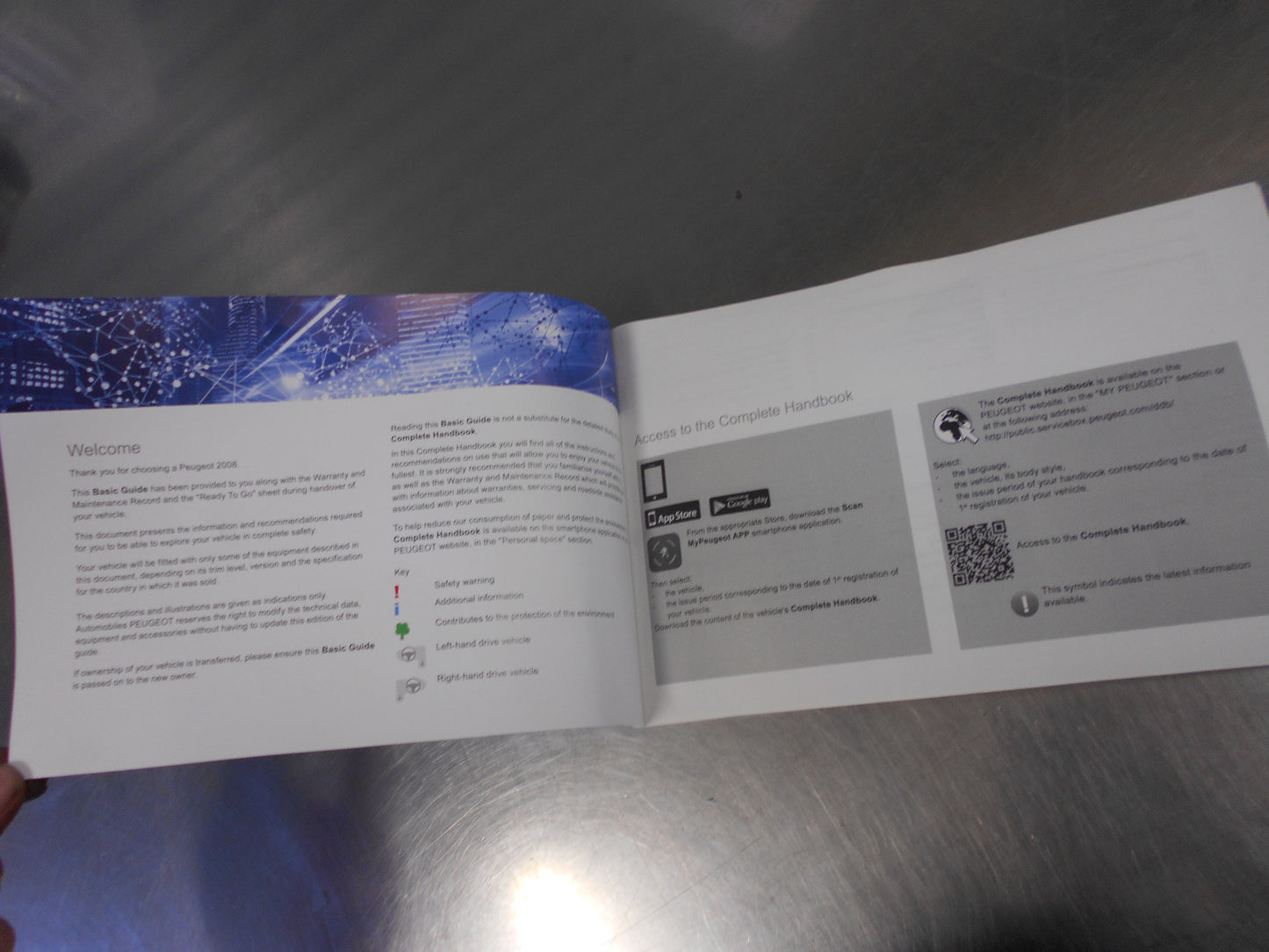 Peugeot 2008 Genuine Basic Guide Owners Manual Booklet New Part