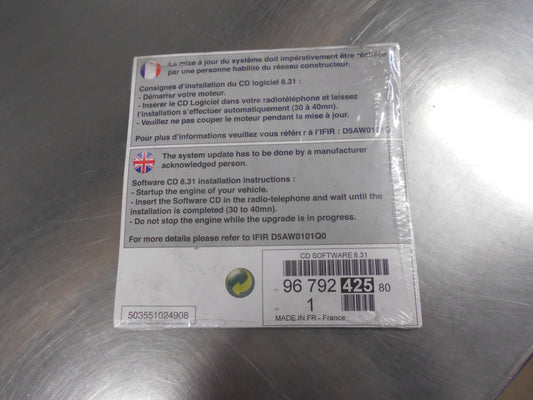 Peugeot Citroen Genuine RT4 RT5 Software CD6 8.31 New Part