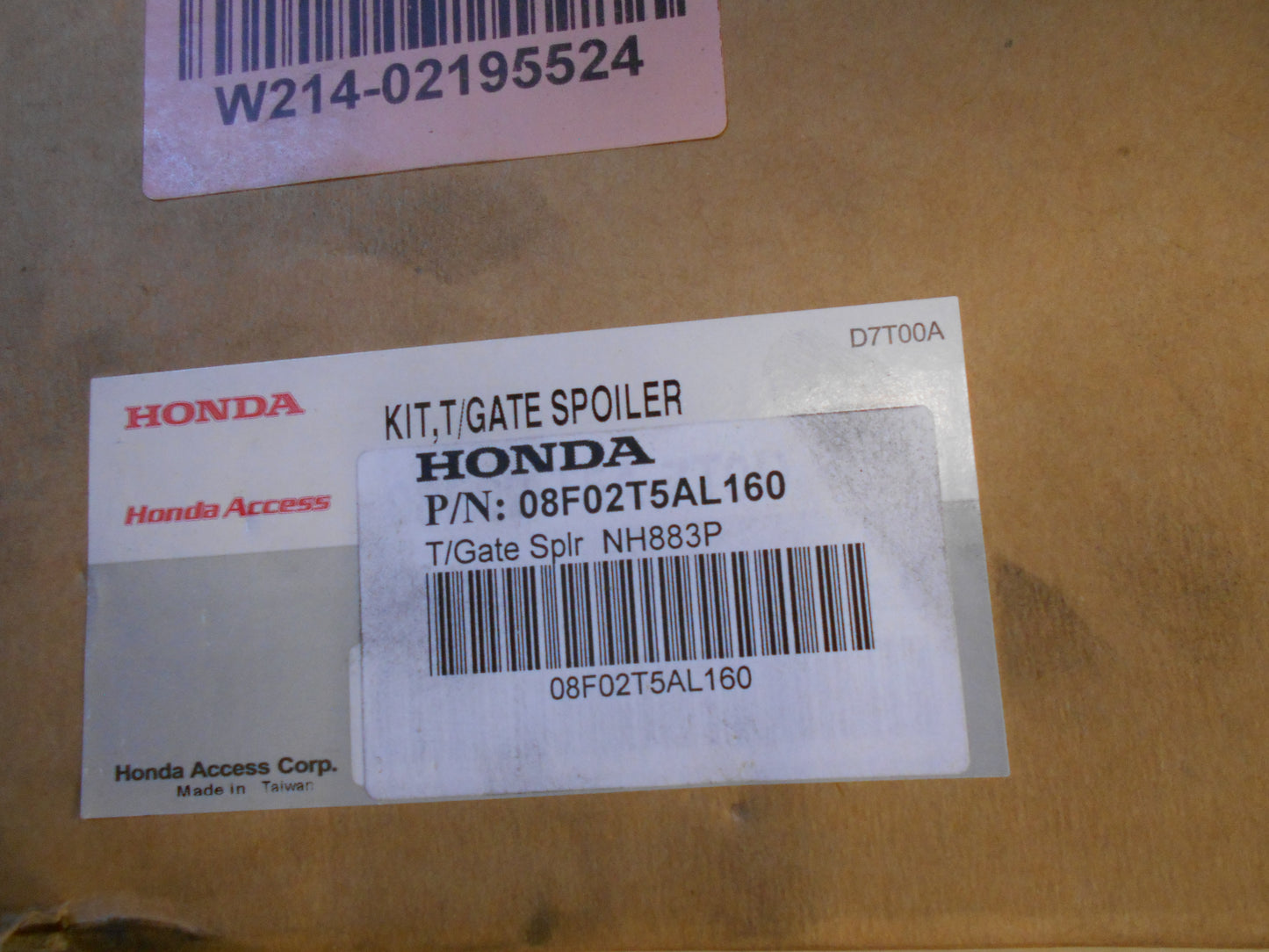 Honda Jazz Genuine Tailgate Spoiler New Part