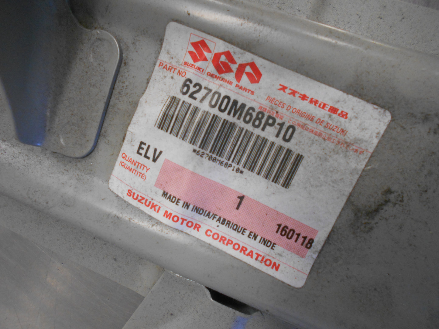 Suzuki Baleno Genuine Centre Rear Crossmember Comp New Part