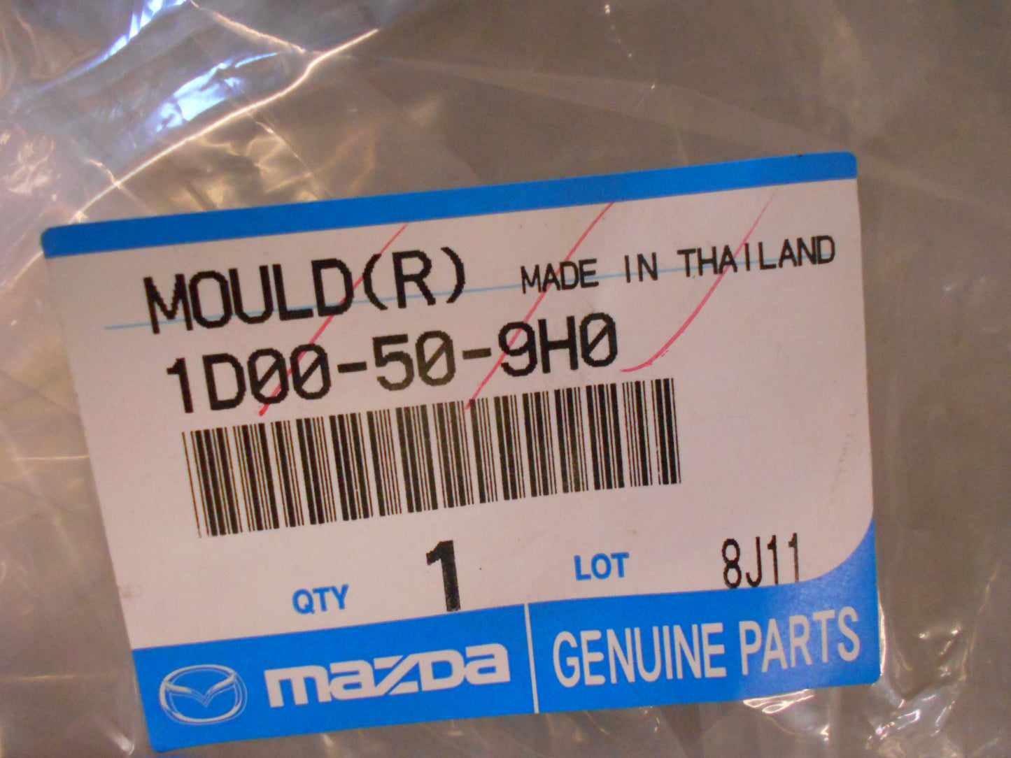 Mazda BT-50 Genuine Right Hand Roof Mould New Part
