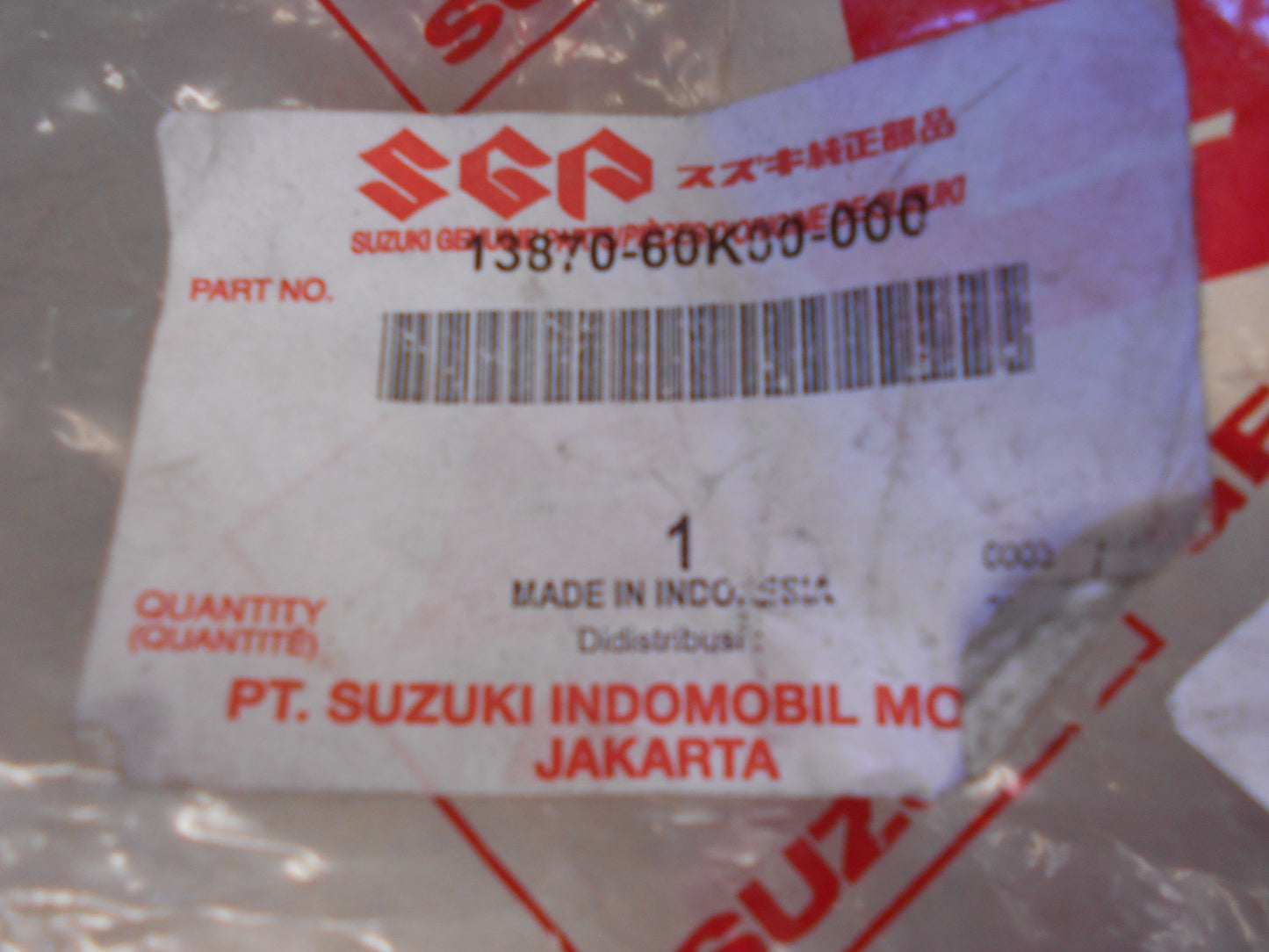 Suzuki APV Genuine Inlet Air Cleaner Pipe New Part