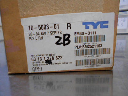 Front Corner Indicator Right Hand Suitable For BMW 7 Series New Part