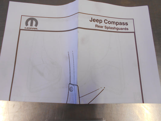 Jeep Compass Genuine Rear Mud Flap Pair New Part