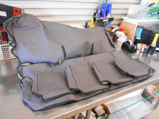 Ironman Custom Rear Canvas Seat Covers Suitable For Toyota 70 Series Landcruiser New Part