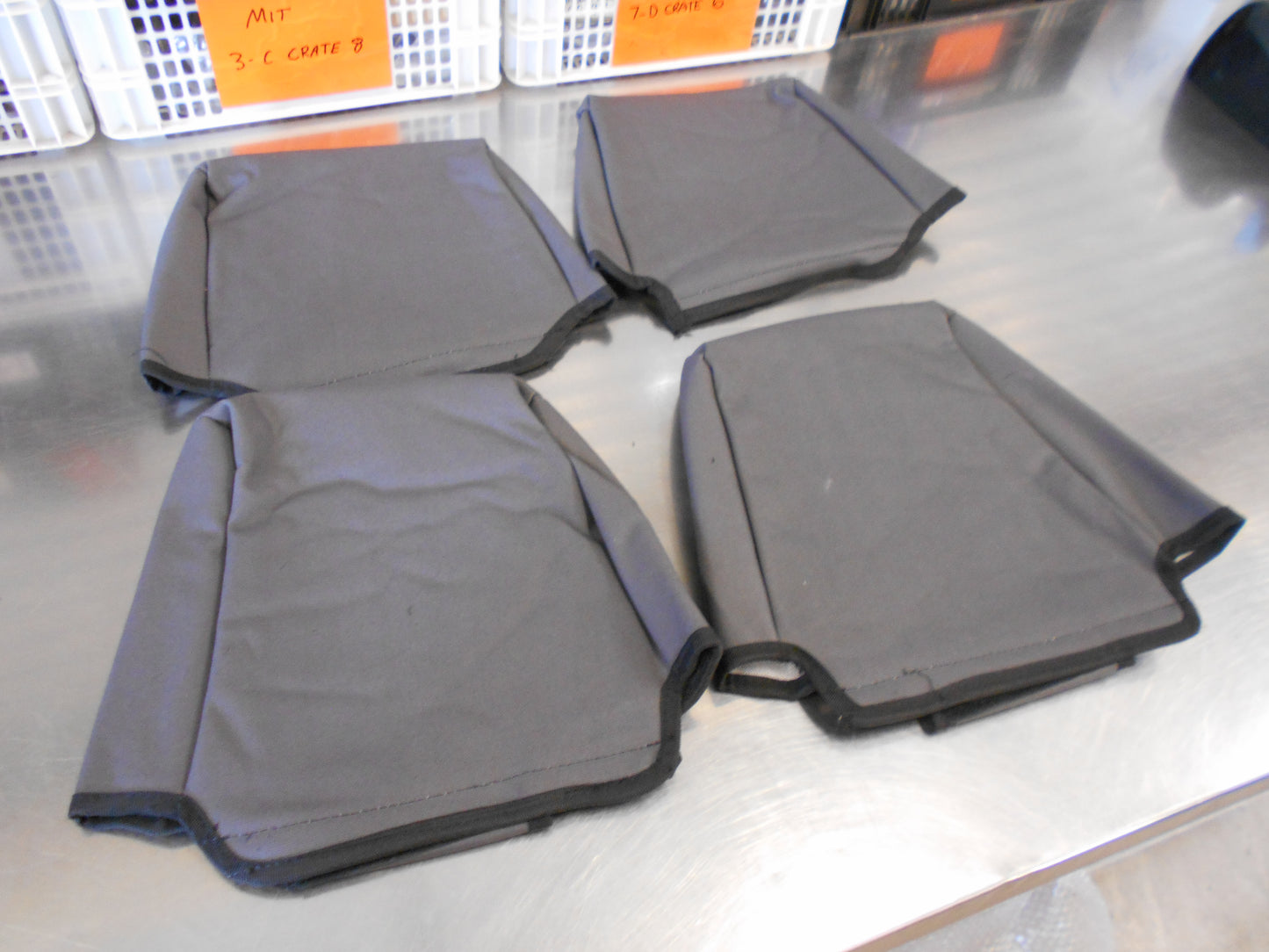 Ironman Custom Rear Canvas Seat Covers Suitable For Toyota 70 Series Landcruiser New Part